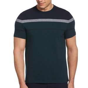 Perry Ellis JACQUARD STRIPE CREW TEE